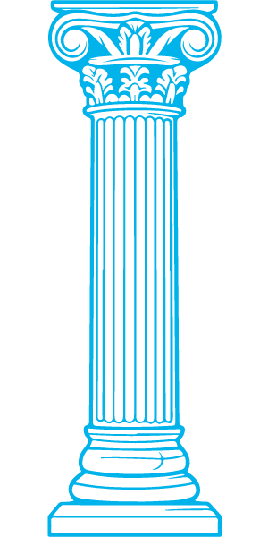 Blue clipart column